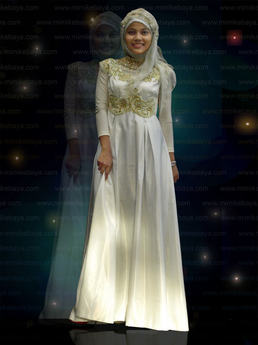 Model Kebaya Long Dress Muslimah Untuk Wisuda Terbaru